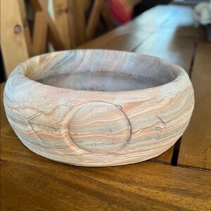 Southwestern design Swirlware stone candle burner pottery